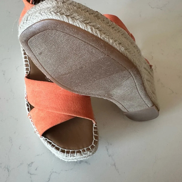 NORDSTROM RACK Caroline Platform Wedge in orange Size: 6 - Picture 5 of 6